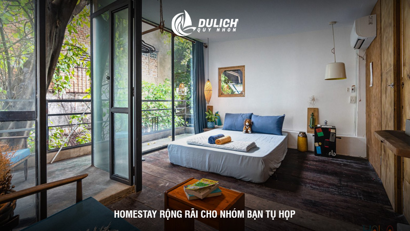 Homestay rộng rãi cho nhóm bạn tụ họp