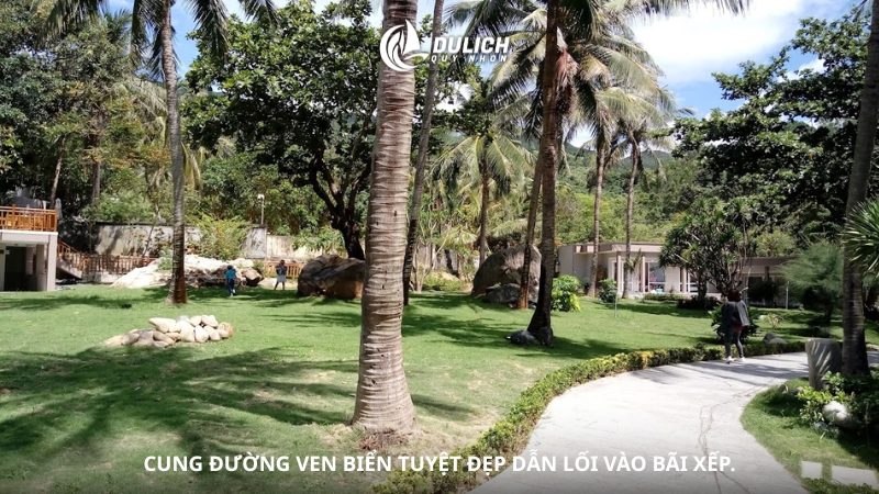 Cung đường ven biển tuyệt đẹp dẫn lối vào Bãi Xếp.
