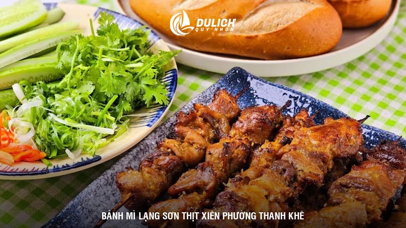 Bánh mì Lạng Sơn thịt xiên phường Thanh Khê