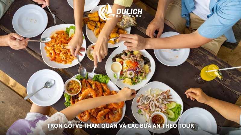 Trọn gói vé tham quan và các bữa ăn theo tour