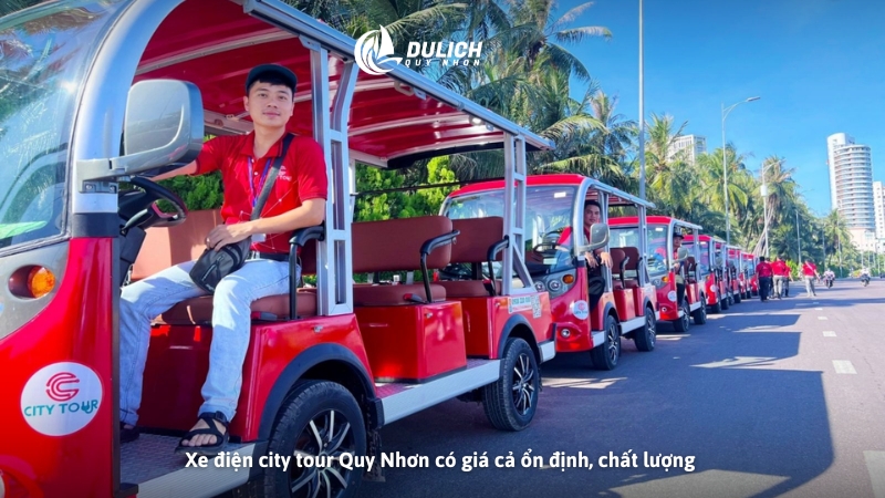 Xe điện city tour Quy Nhơn có giá cả ổn định, chất lượng 
