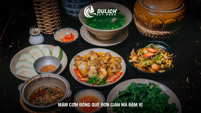 Mâm cơm đồng quê đơn giản mà đậm vị