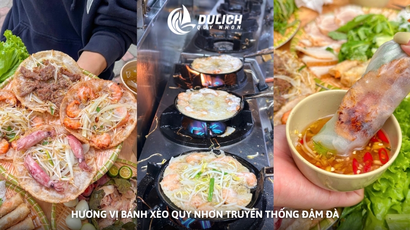 Hương vị bánh xèo Quy Nhơn truyền thống đậm đà
