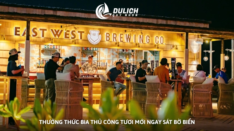Thưởng thức bia thủ công tươi mới ngay sát bờ biển