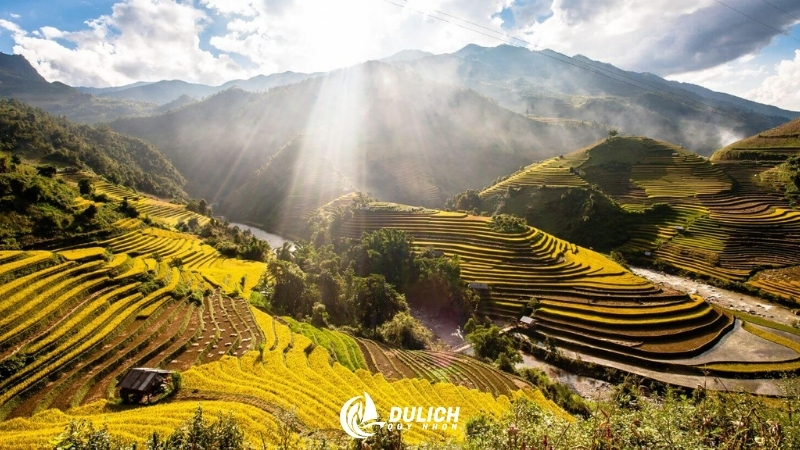 Mù Cang Chải với ruộng bậc thang vàng óng mùa lúa chín