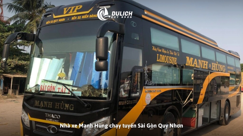 Nhà xe Mạnh Hùng chạy tuyến Sài Gòn Quy Nhơn