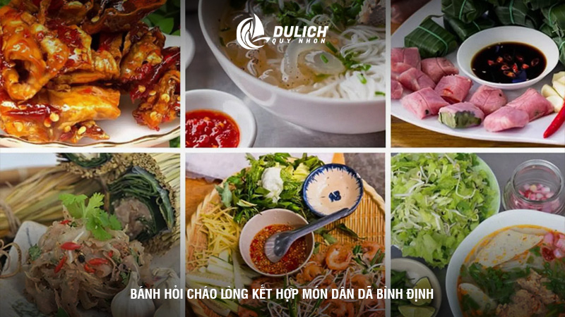 Bánh hỏi cháo lòng kết hợp món dân dã Bình Định