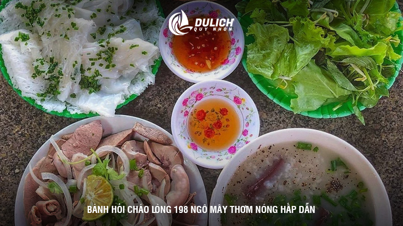 Bánh hỏi cháo lòng 198 Ngô Mây thơm nóng hấp dẫn