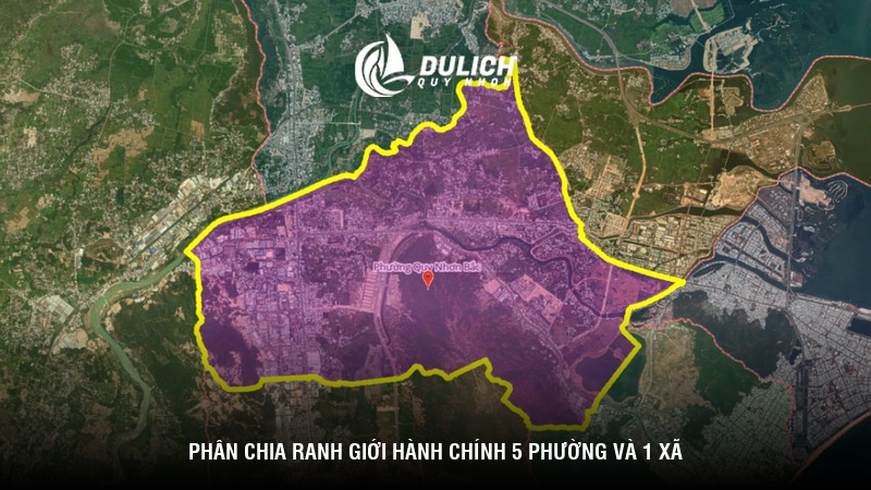 Phân chia ranh giới hành chính 5 phường và 1 xã