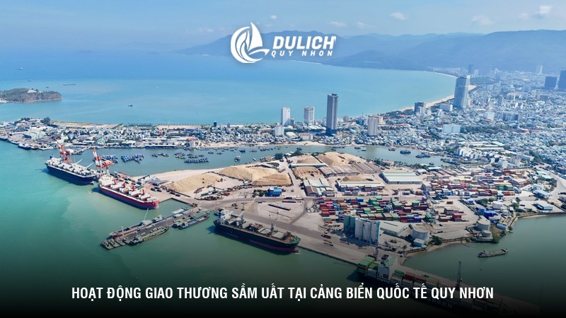 Hoạt động giao thương sầm uất tại cảng biển quốc tế Quy Nhơn