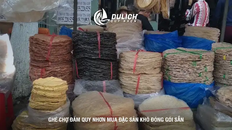 Ghé chợ Đầm Quy Nhơn mua đặc sản khô đóng gói sẵn
