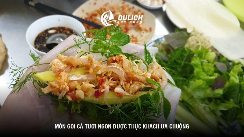 Món gỏi cá tươi ngon được thực khách ưa chuộng