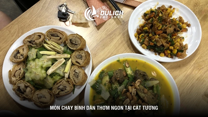 Món chay bình dân thơm ngon tại Cát Tường
