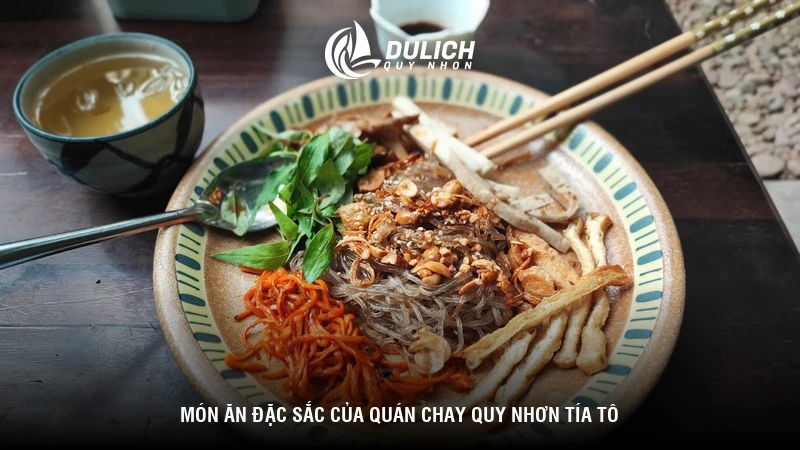 Món ăn đặc sắc của quán chay Quy Nhơn Tía Tô