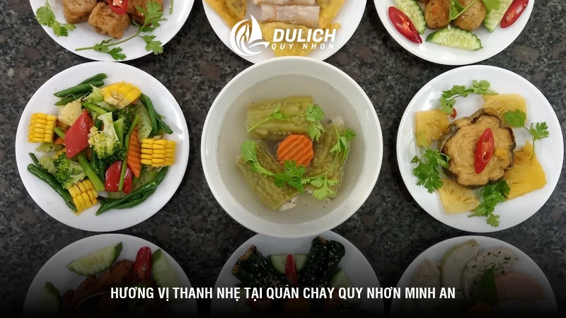 Hương vị thanh nhẹ tại quán chay Quy Nhơn Minh An