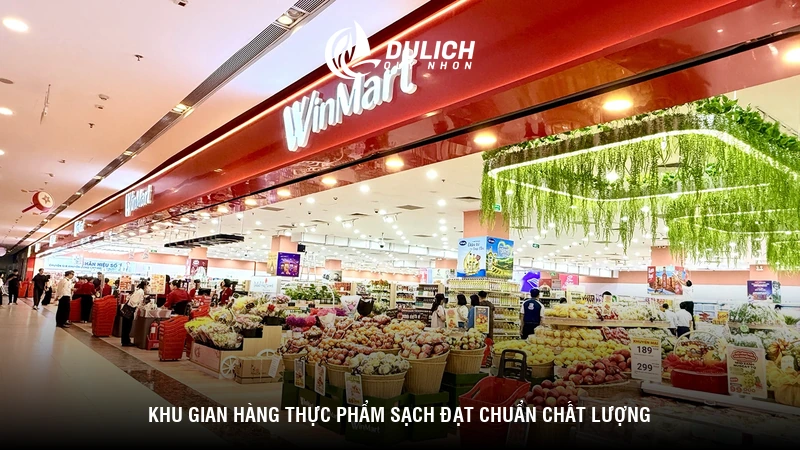 Khu gian hàng thực phẩm sạch đạt chuẩn chất lượng
